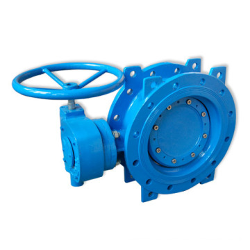 Double Eccentric and Flange Butterfly Valve with Gearbox